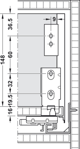 Matrix Box A комплект боковин, антрацит, 175x450 мм